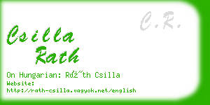 csilla rath business card